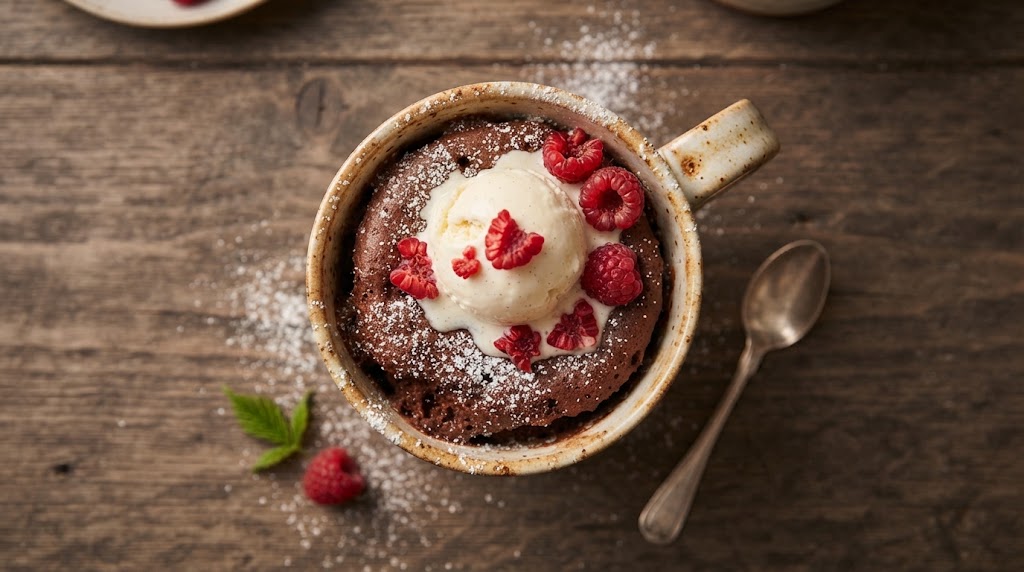 Hrníčkový koláč z mikrovlnky (3-Minute Mug Cake)